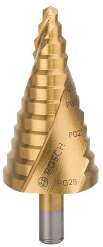 Bosch Stufenbohrer Stufen-D.6-39mm Schaft-D.10mm L.93mm HSS TiN-besch. 12 Stufen