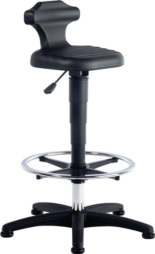 Sitz-/Stehstuhl Flex Integralschaum Sitz-H.510-780mm m.Fußring BIMOS