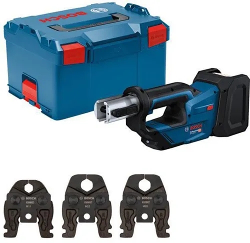 Bosch Akku-Presswerkzeug GPT 18V-19 Sp.18V o.Akku/m.Pressbacken-Kit M