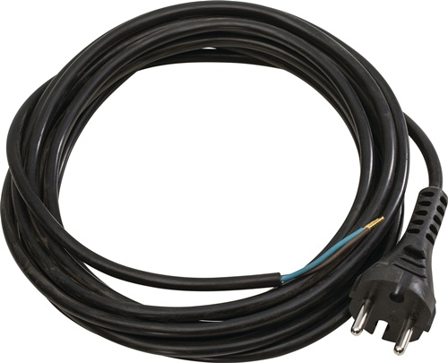 Anschlussleitung H05RN-F 2x1,0mm² 5m Schutzkon.st.schwarz WEINGÄRTNER