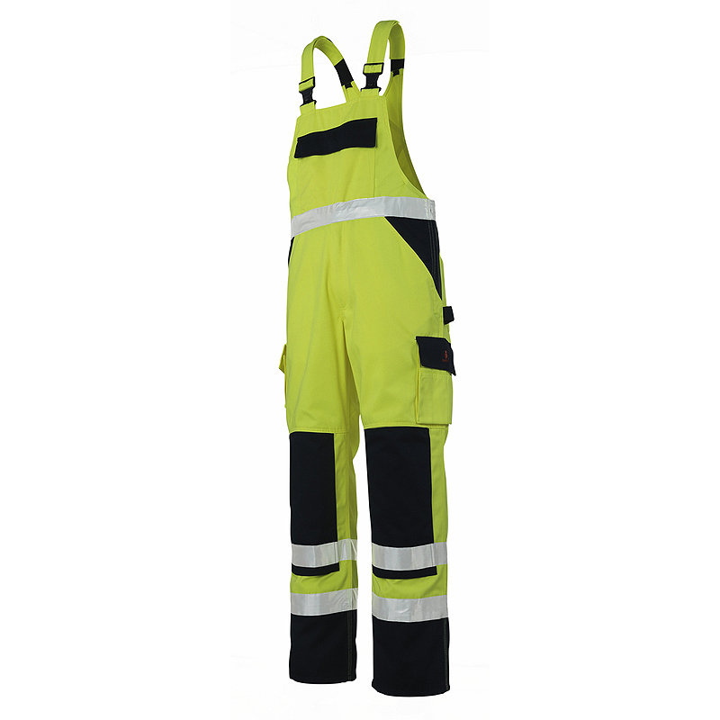 MASCOT Warnschutzlatzhose BARRAS warngelb/marine (07169-470)