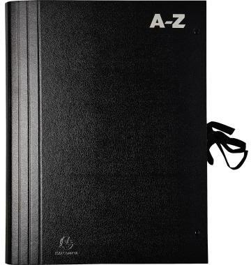 Exacompta Fächermappe 61550B A-Z DIN A4 schwarz