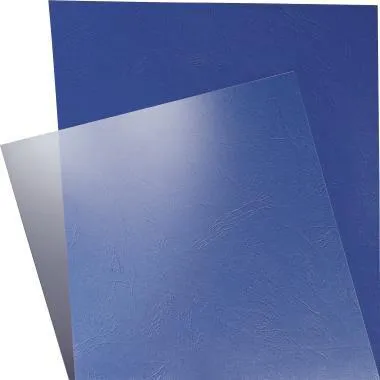 Leitz Deckblatt 33682 PVC 250mic tr 100 St./Pack.