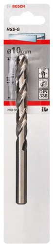 Bosch Metallbohrer HSS-G DIN338 Arbeits-L.87mm D.10mm L.133mm