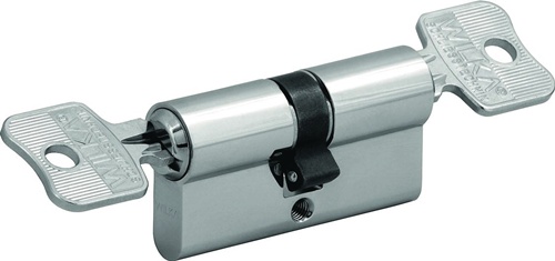 Profildoppelzylinder 3663 40/50mm NuG beids.Anz.Schlü.3 versch.-schl.WILKA
