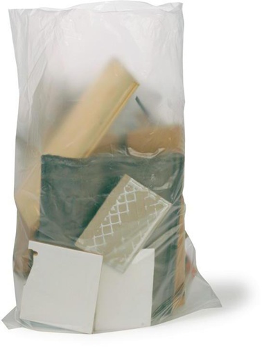Schwergutsack Volumen 55l Maße 580c850mm Stärke 77µ HDPE transparent TRANSPAK