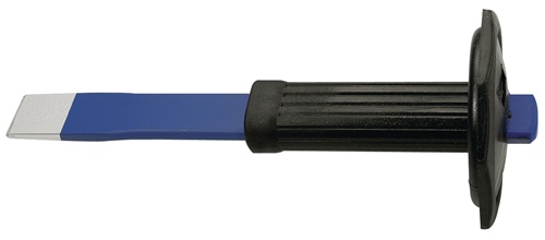 TECWERK Schlitz-/Flachmeißel Schneiden-B.26mm 26x7mm m.Handschutz CV-Stahl 