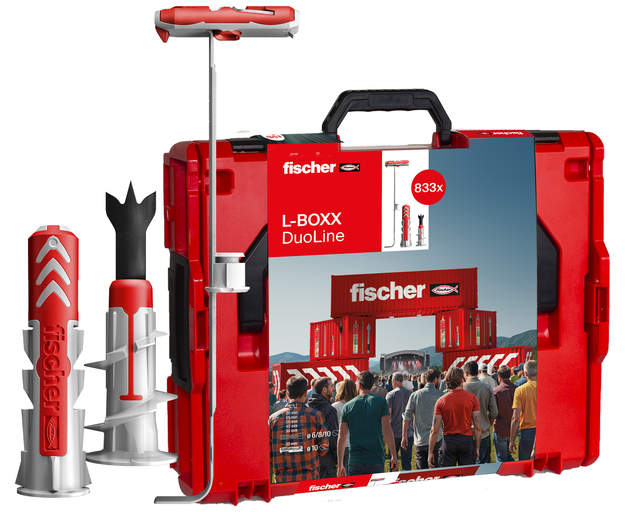 fischer L-BOXX 102 DuoLine (833 Teile)