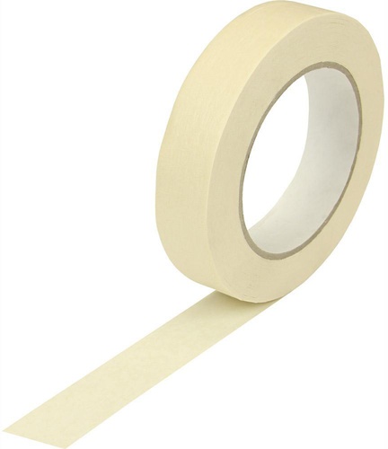 Kreppband Breite 25mm Länge 50m Stärke 125µ chamois flachkrepp TRANSPAK