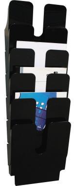 Durable Prospekthalter FLEXIPLUS 1700008061 A4 6Fächer sw