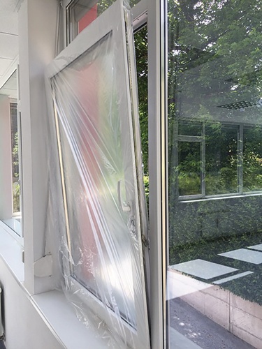 Schutzhülle Simproflex Fensterschutz B.125cm transp.L160cm 20 RL/Karton KIRCHNER