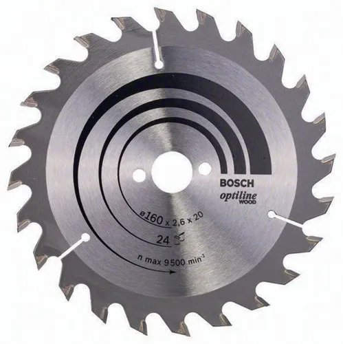 Bosch Kreissägeblatt PRO Wood AD 160mm Z.24 WZ Bohr.20mm Schnitt-B.2,6mm