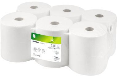 Satino Handtuchrolle 317940 20,5cmx150m 2lg. hw 6 St./Pack.