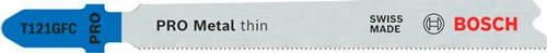 Bosch Stichsägeblatt PRO Metal thin T121GFC L.92mm BIM Zahnteilung 0,8mm 