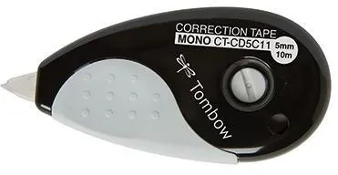 Tombow Korrekturroller Grip CT-CD5C11 5mmx10m schwarz/weiß
