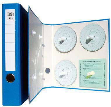 HAUG Ordner 900 400 DIN A4 für Tachoscheiben PVC blau