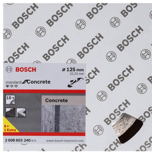 Bosch Diamanttrennscheibe Standard for Concrete 10-tlg.D.125mm Segment-H.10mm 10erPack