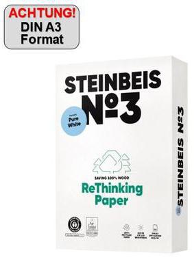 Steinbeis Kopierpapier No.3 ISO 90 K1601666080B A3 500Bl.