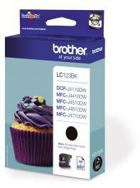 Brother Tintenpatrone LC123BK 600Seiten schwarz