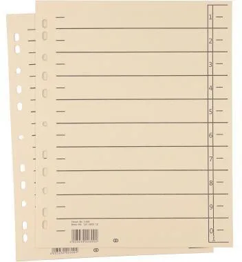 Soennecken Trennblatt oeco 1458 A4 230g Karton ch 100St.