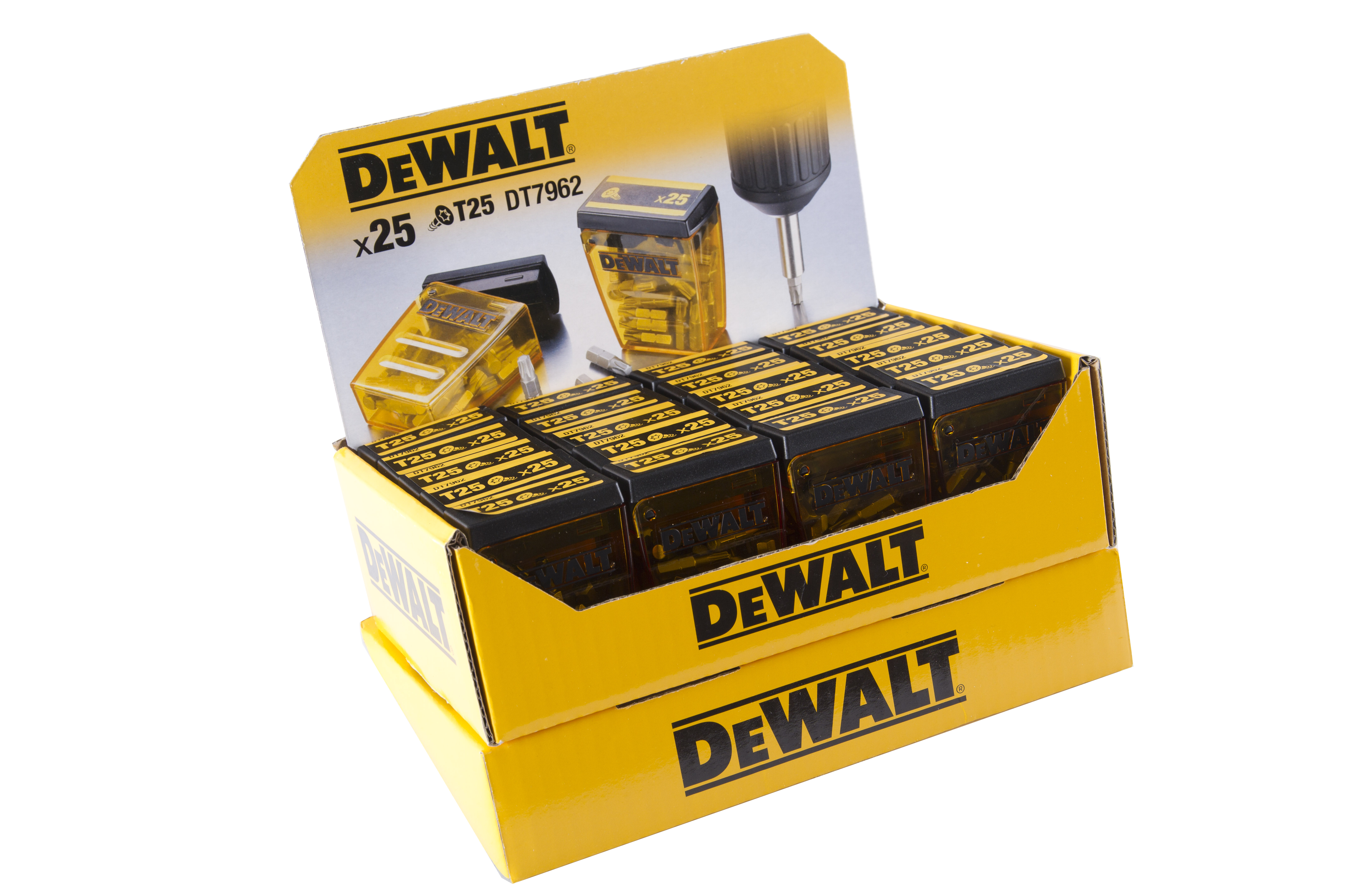 DEWALT DP43-QZ Display 20 x DT7962 Box 25xT25 25 mm
