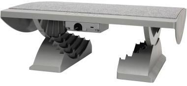 MAUL Fußstütze ergonomisch beheitzt 9025085 45x39cm Kunststoff grau