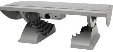 MAUL Fußstütze ergonomisch beheitzt 9025085 45x39cm Kunststoff grau