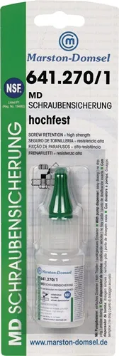 Schraubensicherung 641.270/1 20g hf.mv.grün S6 Flasche MARSTON