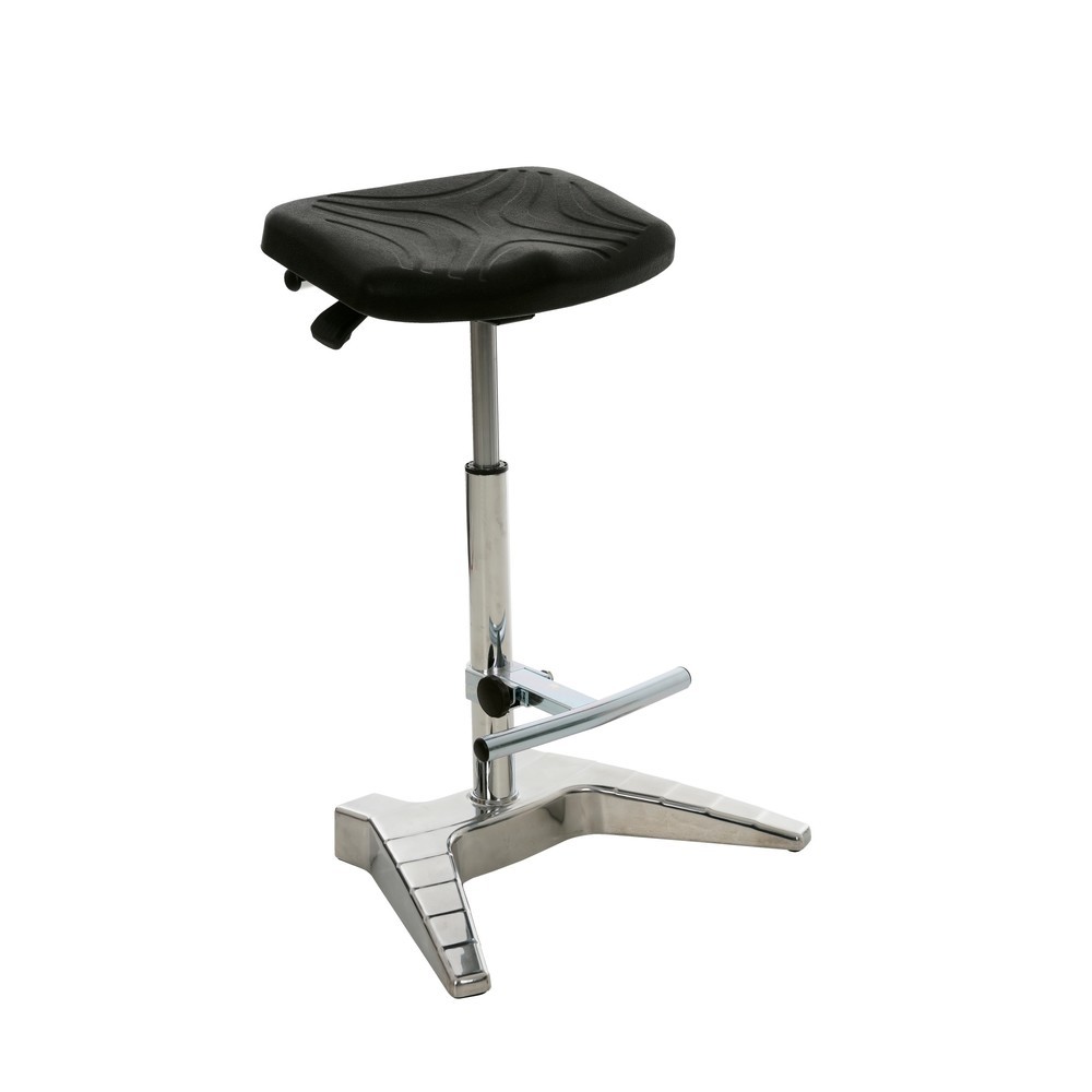 HEMMDAL XXL-Stehhilfe, PU-Sitz extrabreit + Tragegriff, Sitzhöhe 700-880 mm