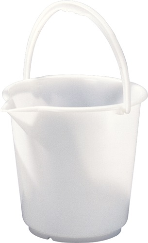 Eimer 17,0l HD-Polyethylen natur Kunststoffbügel D.330mm H.315mm HÜNERSDORFF