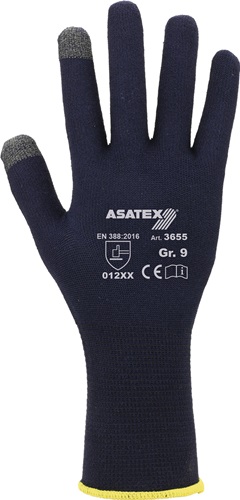 Feinstrickhandschuhe f.Smartphones u.Touchscreens Gr.10 dunkelblau