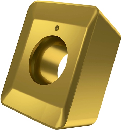 Fräswendeschneidplatte ISO LNET 160616SR-R:M8340 D.5,9mm PVD beschichtet Gold