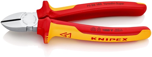 Seitenschneider L.180mm VDE Mehrkomp.-Hüllen KNIPEX