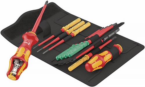Schraubendrehersatz 16-tlg.Kraftform Kompakt Turbo i 1 Tool Finder WERA