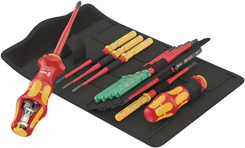 Schraubendrehersatz 16-tlg.Kraftform Kompakt Turbo i 1 Tool Finder WERA