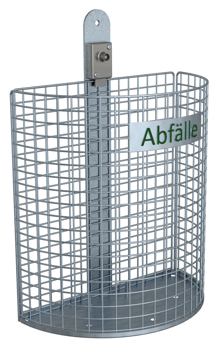 Abfallbehälter Nierenform