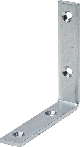 Winkel sta.L.60mm B.20mm S.3mm STA blau verz.Loch-D.4,5mm VORMANN