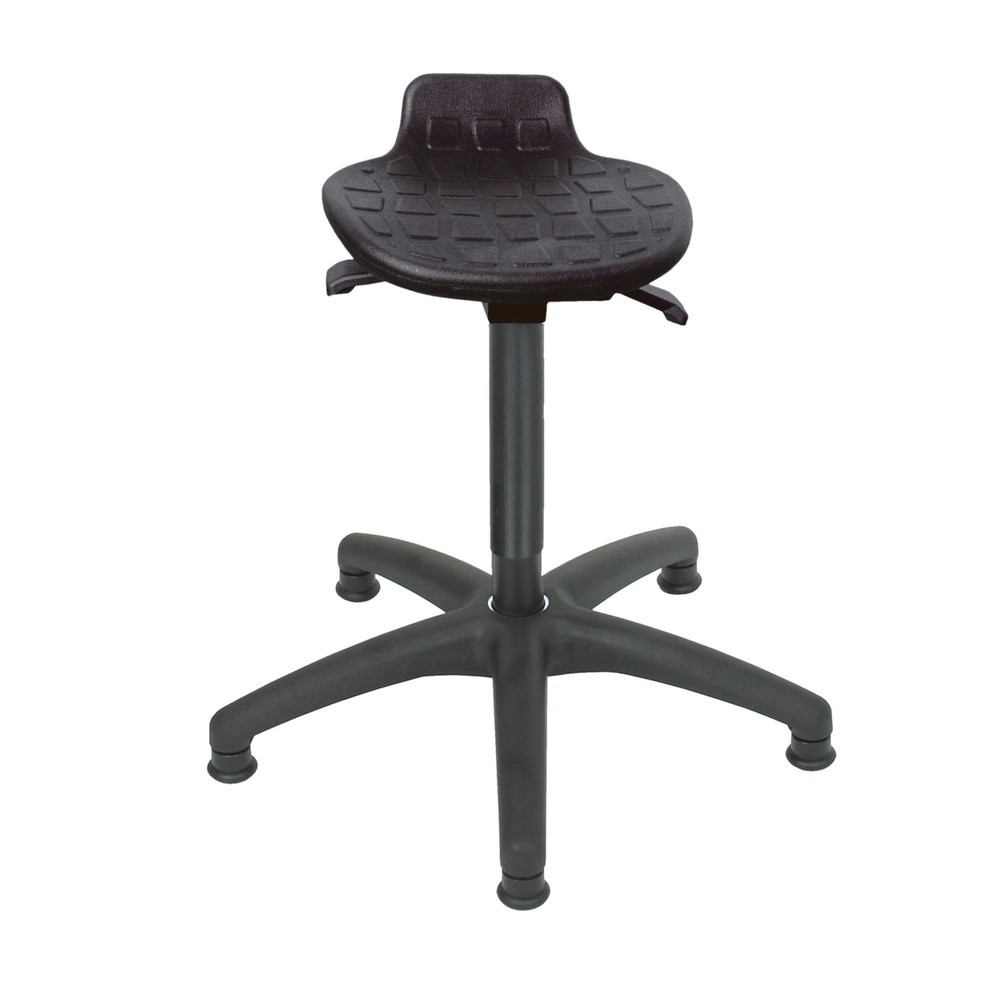 HEMMDAL Hocker Komfort, PU-Sitz, Sitzhöhe 540-800 mm, Kunstoffbasis