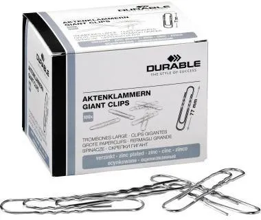 DURABLE Aktenklammer 122725 77mm verzinkt 100 St./Pack.