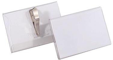 DURABLE Namensschild 811119 90x54mm Kunststoff tr 25 St./Pack.