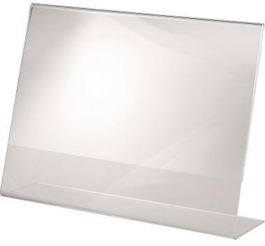 SIGEL Tischaufsteller TA211 DIN A4 quer schräg Acryl glasklar