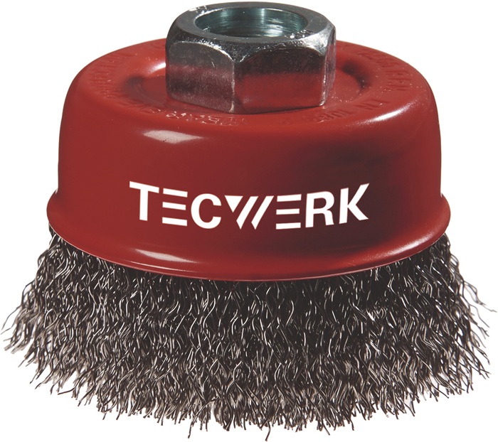 Topfbürste D.60mm Drahtstärke 0,3mm STA 12500min-¹ TECWERK