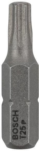 Bosch Schrauberbit Extra-Hart ISO1173 C6.3 T25 L.25mm 1/4Zoll-Außen-6kt 25erPack