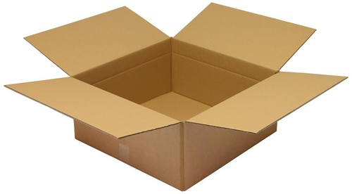 Faltkarton 2-wellig Maße 550x550x250mm Qualität 2.30BC braun TRANSPAK