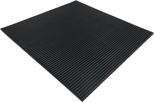 Antivibrationsmatte B.0,5m L.0,5m D.10mm schwarz NR/SBR o.Gewebeeinlage