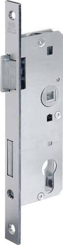 Glastür-Einsteckschloss 0007 silber käntig BKS