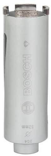 Bosch Diamanttrockenbohrkrone Standard f.Univ.Arbeits-L.52mm D.150 G 1/2Zoll 4 Seg.