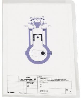 DURABLE Sichthülle 233919 DIN A4 0,15mm PVC tr 50 St./Pack.