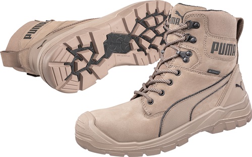 Sicherheitsstiefel CONQUEST STONE HIGH S3 CI HI HRO SRC DIN EN ISO 20345 Nubukleder PUMA