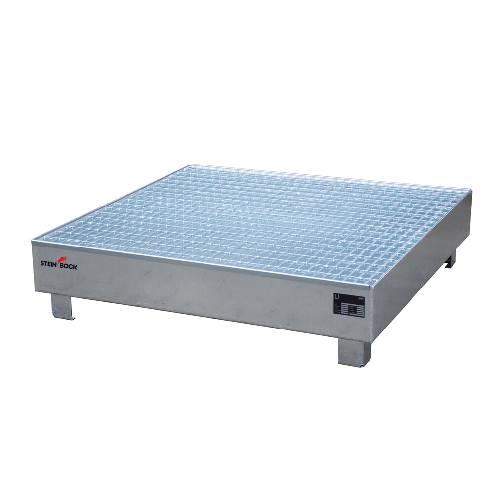 Steinbock® Auffangwanne, 4x 200 l, HxBxT 285 x 1.200 x 1.200 mm